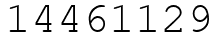 Число 14461129.