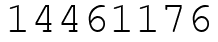 Число 14461176.