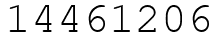 Число 14461206.