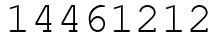 Число 14461212.