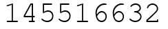Число 145516632.