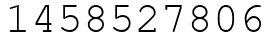 Число 1458527806.
