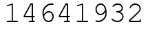 Число 14641932.