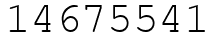Число 14675541.