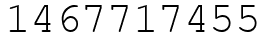 Число 1467717455.