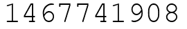 Число 1467741908.