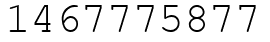 Число 1467775877.