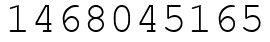 Число 1468045165.