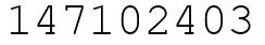 Число 147102403.