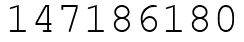 Число 147186180.
