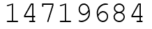 Число 14719684.