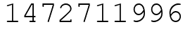 Число 1472711996.