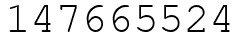 Число 147665524.