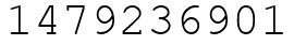 Число 1479236901.