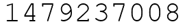 Число 1479237008.