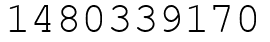 Число 1480339170.