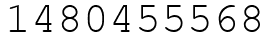Число 1480455568.