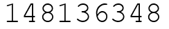 Число 148136348.