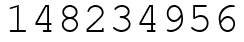 Число 148234956.