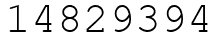 Число 14829394.