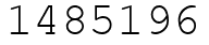 Число 1485196.