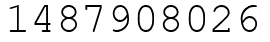 Число 1487908026.