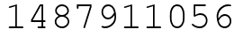 Число 1487911056.