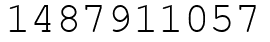 Число 1487911057.