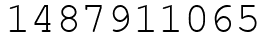 Число 1487911065.