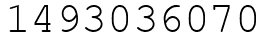 Число 1493036070.