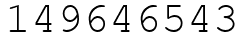 Число 149646543.