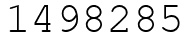 Число 1498285.
