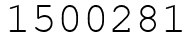 Число 1500281.