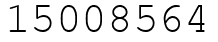 Число 15008564.