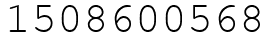 Число 1508600568.