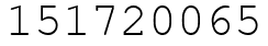 Число 151720065.