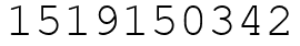 Число 1519150342.