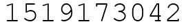 Число 1519173042.