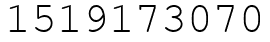 Число 1519173070.