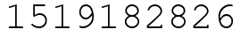 Число 1519182826.