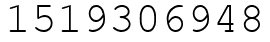 Число 1519306948.