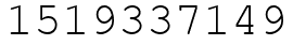 Число 1519337149.