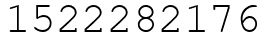 Число 1522282176.