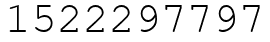 Число 1522297797.