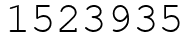 Число 1523935.