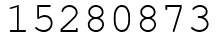 Число 15280873.