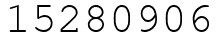 Число 15280906.