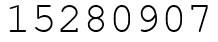 Число 15280907.