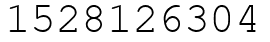 Число 1528126304.