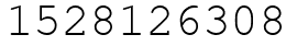 Число 1528126308.